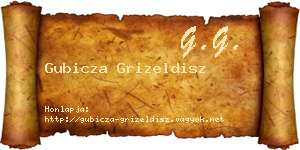 Gubicza Grizeldisz névjegykártya